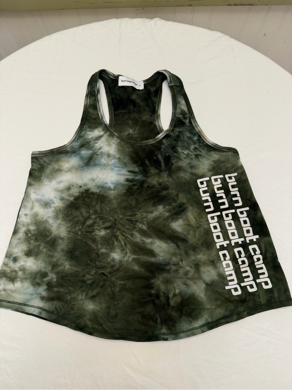 Women's Tie-Dye Racerback Tank - Olive Green